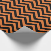 Halloween-Zickzack Mustertafel Geschenkpapier (Ecke)