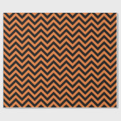 Halloween-Zickzack Mustertafel Geschenkpapier (Flach)
