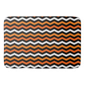 Halloween Zickzack Strip Bath Mat Badematte (Vorderseite)
