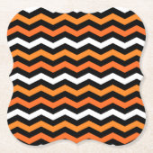 Halloween Zickzack Strip Paper Untersetzer (Vorderseite)