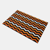 Halloween Zickzack Stripe Doormat Fußmatte (Schrägansicht)