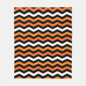 Halloween Zickzack Stripe Fleece Blanket (Vorderseite)