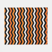 Halloween Zickzack Stripe Fleece Blanket (Vorderseite (Horizontal))
