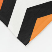 Halloween Zickzack Stripe Fleece Blanket (Ecke)