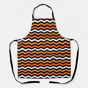 Halloween Zickzack Stripe Schürze