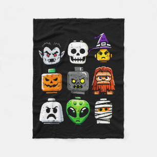 Halloween-Ziegel-Kürbis-Geisterkopf-Kostüm Jungen  Fleecedecke