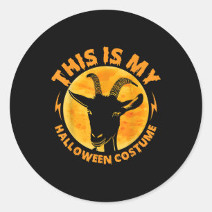 Halloween-Ziegenkostüme Funny Goat Farming Bauer Runder Aufkleber
