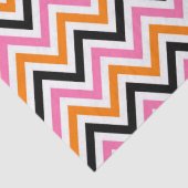 Halloween Zigzag - feines saisonales Muster Seidenpapier (Detail)