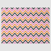 Halloween Zigzag - feines saisonales Muster Seidenpapier (Vorderseite)