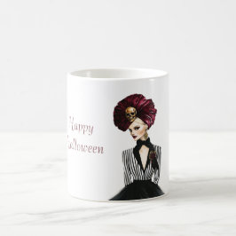 Halloween-Zirkus Hut Totenkopf weiblich Kaffeetasse