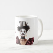 Halloween-Zirkus-Hut weiblich Kaffeetasse (VorderseiteRechts)