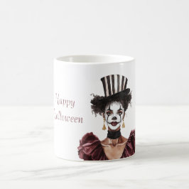 Halloween-Zirkus-Hut weiblich Kaffeetasse