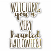 Halloween-Zitat Aufkleber (Vorderseite)