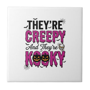 Halloween-Zitat Gruselig Komisch Spukig Vintage_1 Fliese