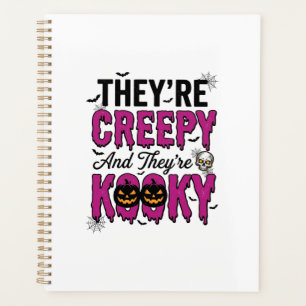 Halloween-Zitat Gruselig Komisch Spukig Vintage_1 Planer