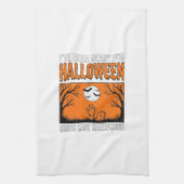 Halloween-Zitat Ich bin seit letztem Halloween ber Geschirrtuch (Vertikal)