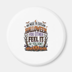 Halloween-Zitat-Shirt Vintage-Kürbis-Fledermaus-Ba Magnet