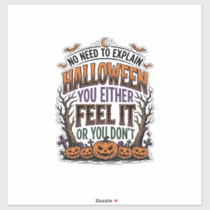 Halloween Zitat T-Shirt Vintage Kürbis Fledermaus Aufkleber