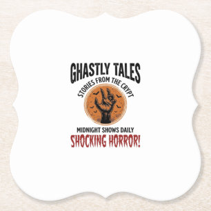 Halloween-Zitat Werde alles Schreckliche Vintage_1 Untersetzer