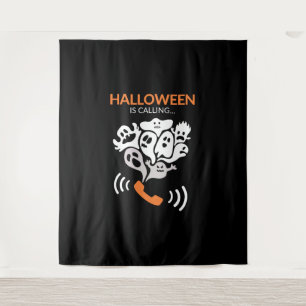 Halloween zitiert Funny Halloween Boo Ghost Wandteppich