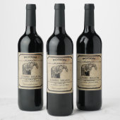 Halloween Zombie Atem Apothekarisches Weinetikett (Flaschen)