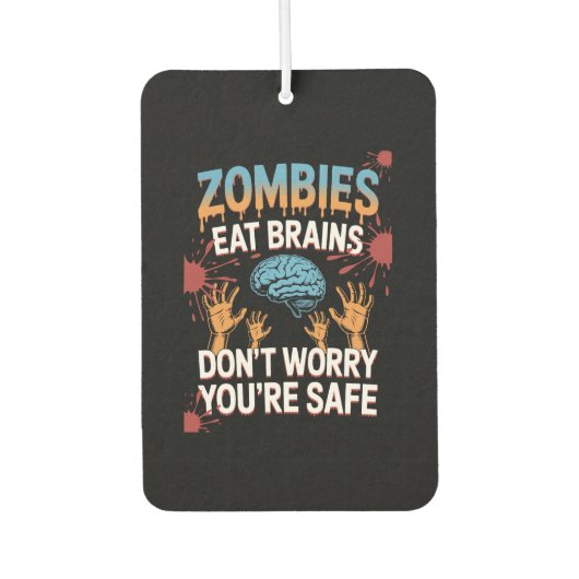 Halloween-Zombie Autolufterfrischer (Vorderseite)