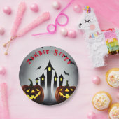 Halloween Zombie Bites Creepy Kürbislaterne, Flede Pappteller (Party)