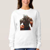 Halloween Zombie Boxer - Combat Sports Design Sweatshirt (Vorderseite)