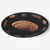 Halloween Zombie Braves zum Abendessen Pappteller (Schrägansicht)