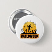 Halloween Zombie Button (Vorne & Hinten)