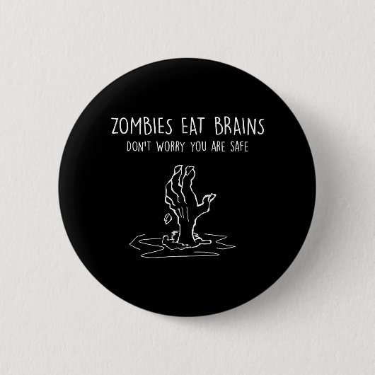 Halloween Zombie Button (Vorderseite)