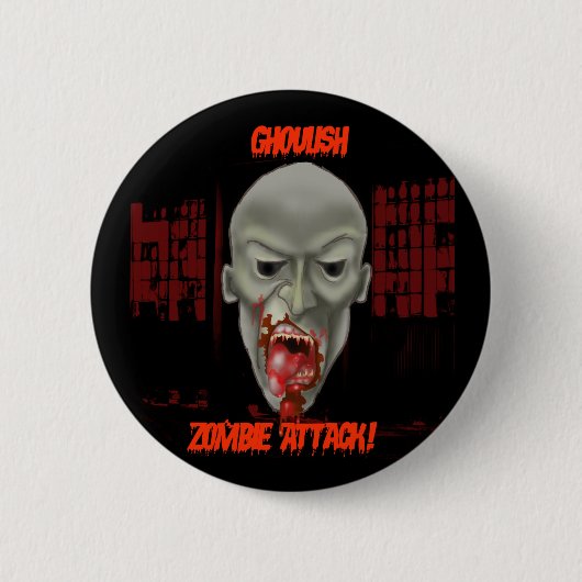 Halloween Zombie Button! Button (Vorderseite)