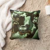 Halloween Zombie Cats Kissen (Decke)
