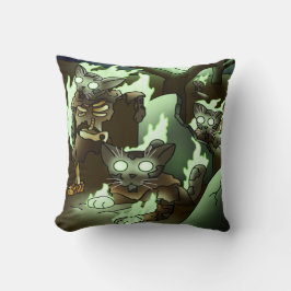 Halloween Zombie Cats Kissen