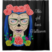 Halloween Zombie Cinco de Mayo Duschvorhang (Vorderseite)