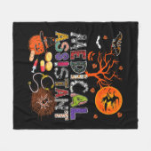 Halloween Zombie Costume Beängstigend P Fleecedecke (Vorderseite (Horizontal))