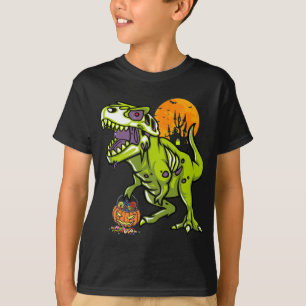 Halloween Zombie Dinosaurier Geschenk für Kinder T-Shirt