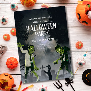 Halloween Zombie Einladung Spooky Night Halloween