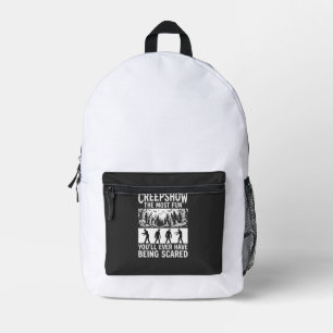 Halloween Zombie Erschrocken Horror Vektor Design_ Bedruckter Rucksack