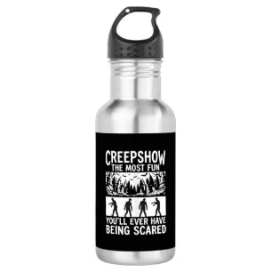 Halloween Zombie Erschrocken Horror Vektor Design_ Edelstahlflasche