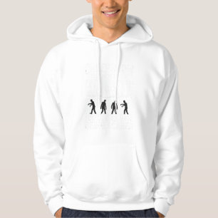 Halloween Zombie Erschrocken Horror Vektor Design_ Hoodie