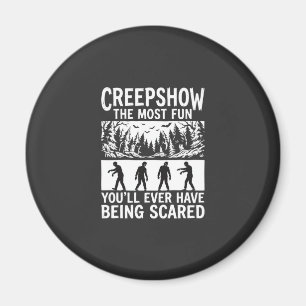 Halloween Zombie Erschrocken Horror Vektor Design_ Magnet