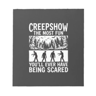 Halloween Zombie Erschrocken Horror Vektor Design_ Notizblock