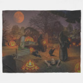 HALLOWEEN ZOMBIE FLEECEDECKE (Vorderseite (Horizontal))