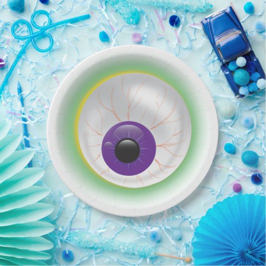 Halloween Zombie Ghost Eyeball Cyclops Auge Pappteller (Party)