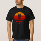 Halloween Zombie Ghouls Rock Too Hand Bones T-Shirt (Vorderseite)