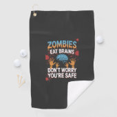 Halloween-Zombie Golfhandtuch (Insitu)