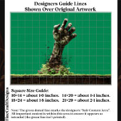 Halloween Zombie Hand From Grave ES4L Decoupage Seidenpapier