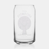 Halloween-Zombie-Hand-Glas – Süßes oder Saures Dosenglas (Rückseite)