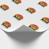 Halloween Zombie Hand Grabstein Baum Schwarze Katz Geschenkpapier (Ecke)